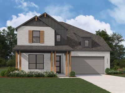 New construction Single-Family house 112 Green Brush Dr, Liberty Hill, TX 78642 plan Rodin - image