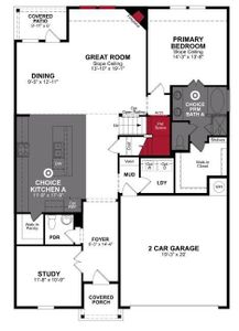 Beazer Homes Wildcat Ranch Cascade Floorplan.