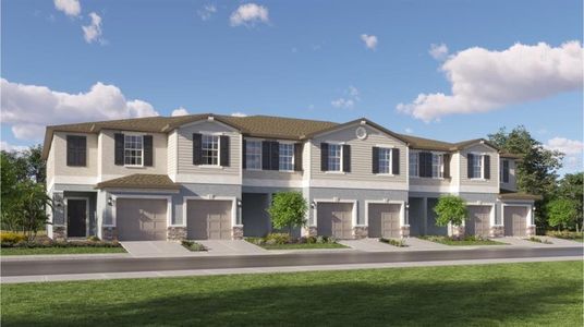 New construction Townhouse house 2581 Sunray Venus Way, Ruskin, FL 33570 Glenmoor II- photo 0