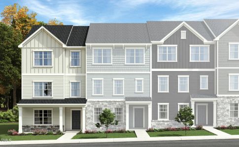 New construction Townhouse house 838 Basswood Glen Trail, Unit Bradley End, Knightdale, NC 27545 - photo 0