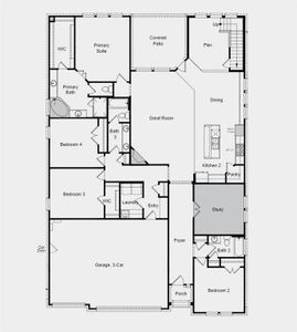 Structural options added include: Bedroom 5 with bath, study, shower with mud set at bathroom 2, drop in tub at primary bath and interior corner fireplace.