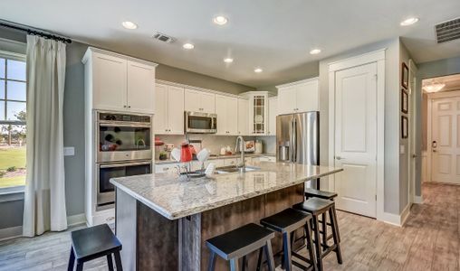 Gourmet kitchen with large island