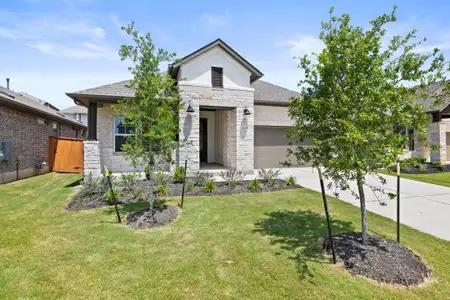 New construction Single-Family house 113 Old Woods Rd, Liberty Hill, TX 78642 plan Clebourne - image