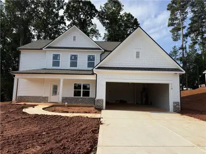 New construction Single-Family house 115 Fairwinds Dr, Covington, GA 30016 plan (GA)Hayden A.1 2 Front Entry - image