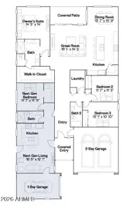 New construction Single-Family house 16833 W Smoketree Dr, Surprise, AZ 85387 plan Trillium Plan 4585 - image