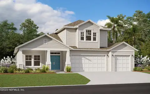 New construction Single-Family house 525 Archstone Way, Saint Augustine, FL 32092 plan Boca II - image