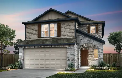 New construction Single-Family house 347 Bridge Deck Lp, Kyle, TX 78640 plan Coolidge - image