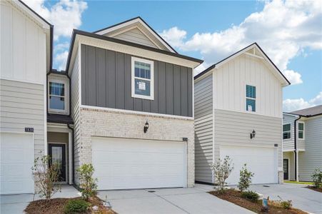 New construction Townhouse house 7836 Marie Wy, Fairburn, GA 30213 plan Jewel - image