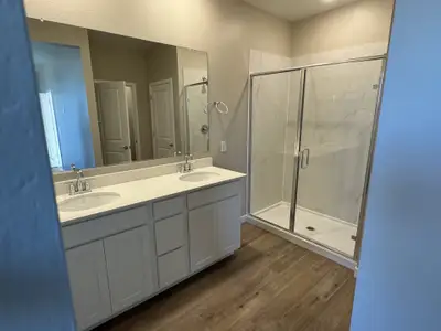 Lot 111 | Primary Bathroom | Madera | Wildera – Canyon Series | New Homes in San Tan Valley, AZ | Landsea Homes