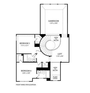 Ravenna Second Level Floor Plan