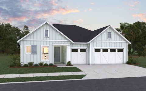 New construction Single-Family house 47 Ribera Dr, Flagler Beach, FL 32136 plan Delmar - image