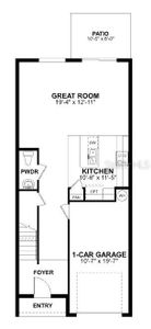 New construction Townhouse house 4136 Campsite Lp, Orlando, FL 32824 plan Santa Rosa - image