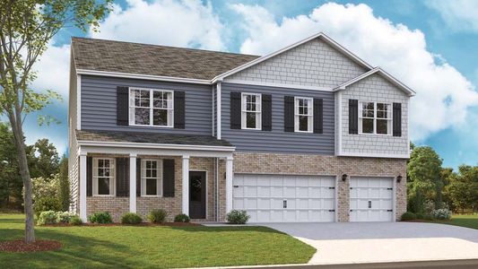 New construction Single-Family house 7994 Watercolour Ln, Ooltewah, TN 37363 plan Mansfield - image