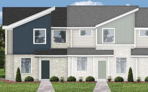 New construction Townhouse house 500 Municipal Dr, Leander, TX 78641 plan Kahn - image