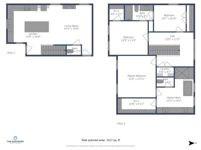 Pictured here is the fantastic floor plan of 1217 Cabell Street! The garage, not shown here, is located beneath the primary suite!