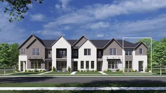 New construction Townhouse house 2520 Brunswick, Allen, TX 75013 - image