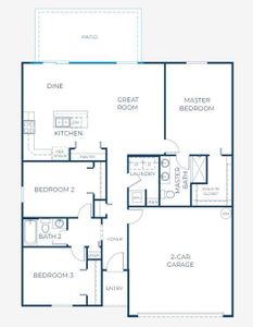 Floor Plan with Extended Patio