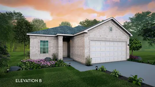 New construction Single-Family house 3527 Prairie Rose Trl, Angleton, TX 77515 plan Comal - image