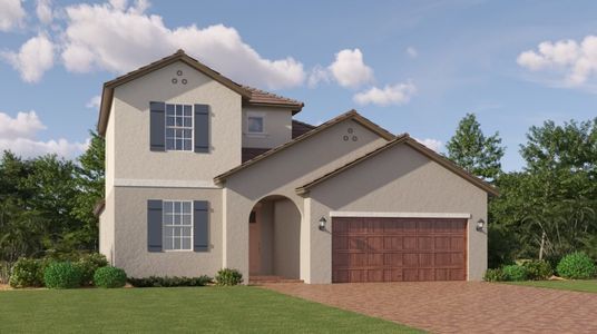 New construction Single-Family house 31698 Griffin Sands Ln, San Antonio, FL 33576 Meridian II- photo 0 0