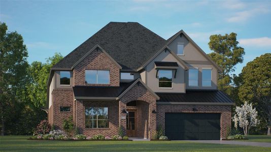 New construction Single-Family house 7407 Butterfly Blossom Lane, Katy, TX 77493 Sweetwater - 60' Lot- photo 0