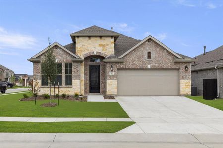 New construction Single-Family house 747 Fletcher Drive, Fate, TX 75087 Savannah- photo 0