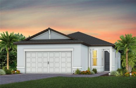 New construction Single-Family house 13804 Rocky Pine Pl, Spring Hill, FL 34610 plan Flagstone - image