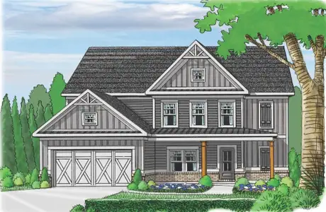 New construction Single-Family house 1020 Birch Wy, Loganville, GA 30052 plan (GA)The Hayden | Front Entry - image