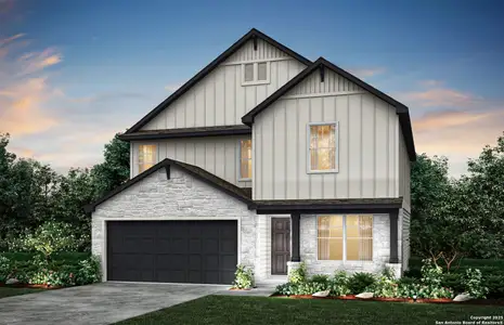 New construction Single-Family house 1520 Golden Wheat, New Braunfels, TX 78130 plan Sandalwood - image