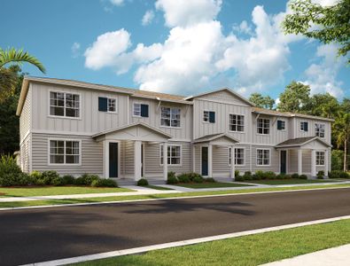 New construction Townhouse house 17551 Lake Star Rd, Winter Garden, FL 34787 plan Kendall II - image