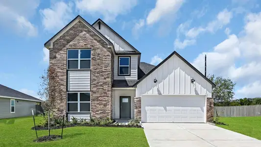 New construction Single-Family house 6702 Prairie Sky Dr, Rosenberg, TX 77471 plan Midland - X40M - image