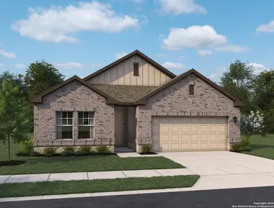 New construction Single-Family house 1409 Burrs Ferry Ct, Seguin, TX 78155 plan Hayes - image