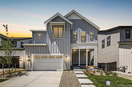 New construction Single-Family house 11077 Star Fall Street, Littleton, CO 80125 4054 Morningside Exterior A - Modern Farmhouse- photo 0