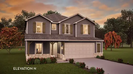 New construction Single-Family house 105 Great Sand Dunes Dr, Kyle, TX 78640 plan Concho - image