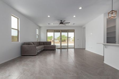 Kitchen area to great room