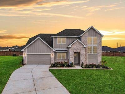 New construction Single-Family house 3211 Olivia Park Dr, Fulshear, TX 77441 plan Lancaster - image