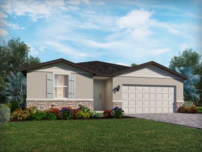 New construction Single-Family house 1409 Pocket Wilderness Wy, Lake Hamilton, FL 33851 plan Foxglove - image