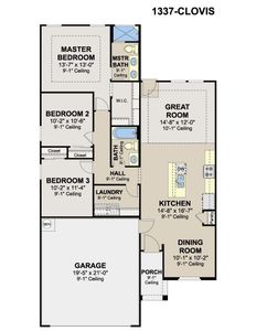 New construction Single-Family house 3607 Monte Cielo Dr, Weslaco, TX 78599 plan Clovis - image