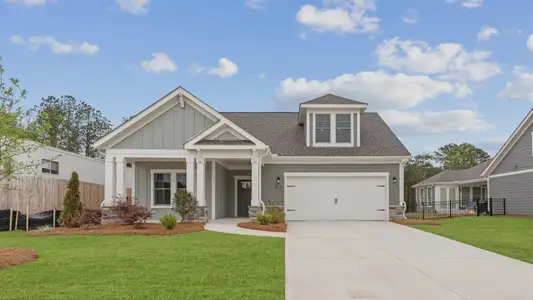 New construction Single-Family house 3302 Fishpond Cir, Dacula, GA 30019 plan Portico - image