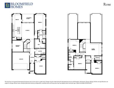 Rose Floor Plan. 4br New Home in Midlothian, TX