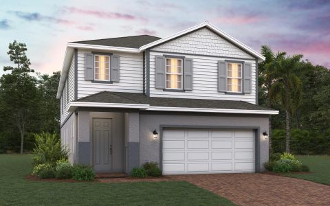 New construction Single-Family house 7040 Rolling Leaf Rd, Groveland, FL 34736 plan Wekiva - image