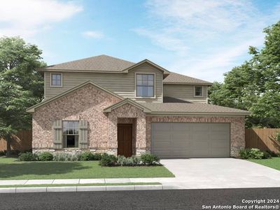 New construction Single-Family house 552 Shelton Pass, Cibolo, TX 78108 The Pearl (C452)- photo 0