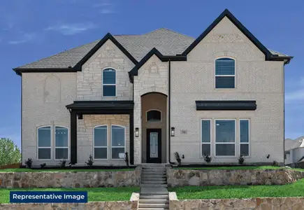 New construction Single-Family house 424 Newpark Blvd, DeSoto, TX 75115 plan Brentwood 3R (w/Media) - image