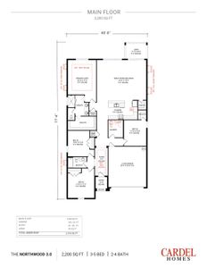 New construction Single-Family house 10549 Longmeadow Ave, Parrish, FL 34219 plan Northwood 3.0 - image 3