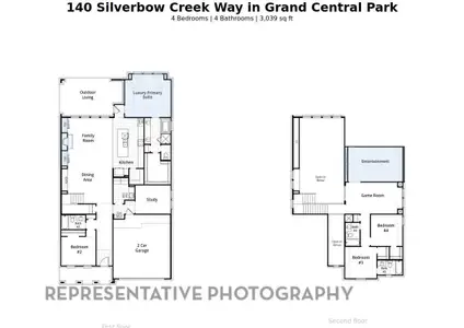 New construction Single-Family house 140 Silverbow Creek Wy, Conroe, TX 77304 plan Fordham Plan - image