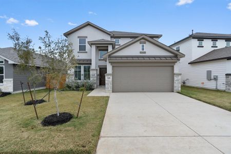 New construction Single-Family house 325 Stellar Wind Dr, Georgetown, TX 78628 Christina- photo 0