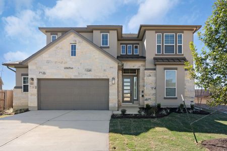 New construction Single-Family house 101 Golden Sage Ave, Georgetown, TX 78633 plan Archer + Media Room Option - image