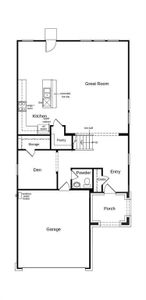 This floor plan features 4 bedrooms, 2 full baths, 1 half bath, and over 2,500 square feet of living space