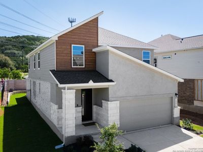 New construction Single-Family house 18414 Rhone River Dr, San Antonio, TX 78255 Oxford- photo 0