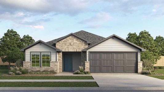 New construction Single-Family house 220 Rock Springs Dr, Marble Falls, TX 78654 The Denton- photo 0