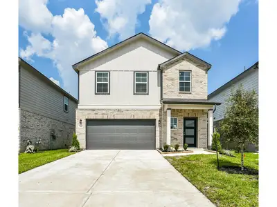 New construction Single-Family house 8634 Blueberry Ash St, Magnolia, TX 77354 plan The Trinity F - image